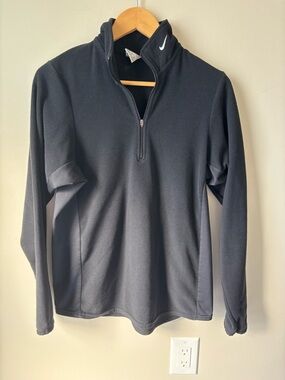 Nike Unisex Black Half-Zip Pullover Fleece